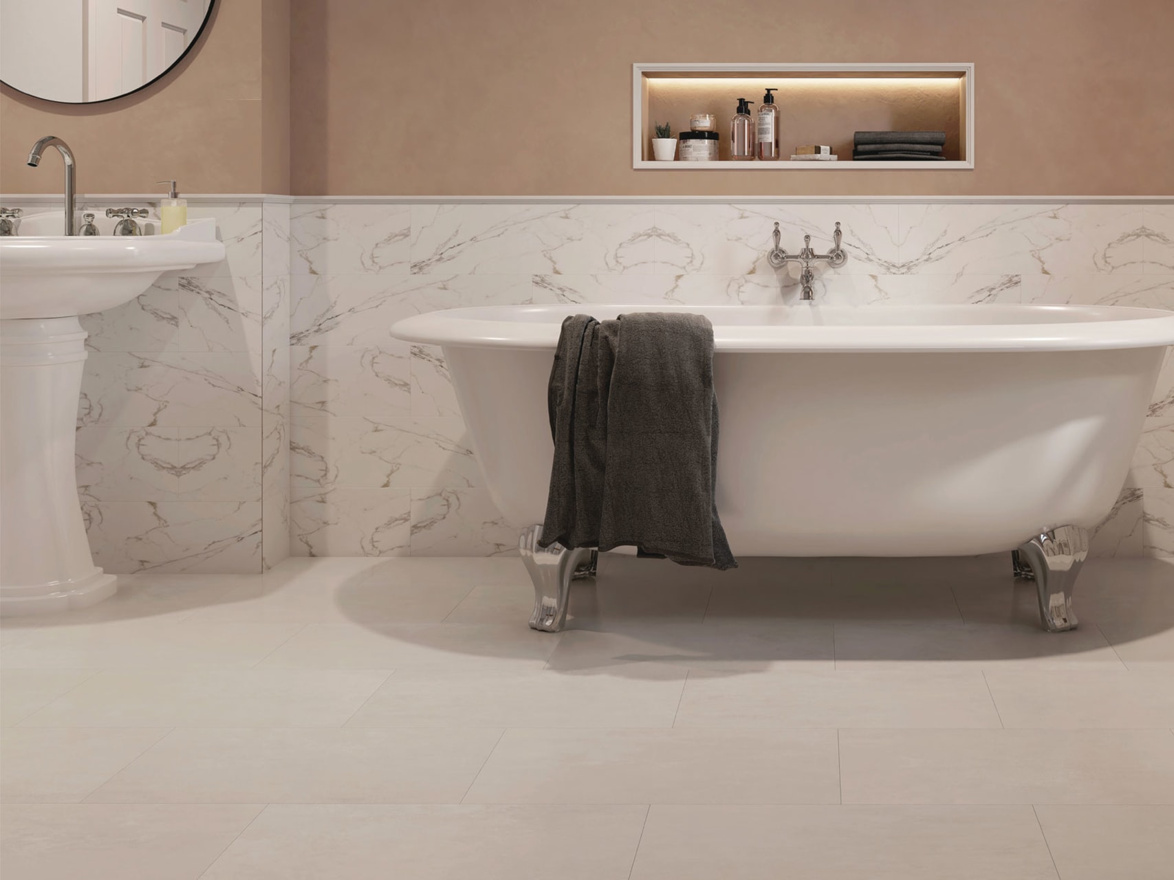 Pale Limestone SB5S2794 | Click vinyl flooring from Amtico